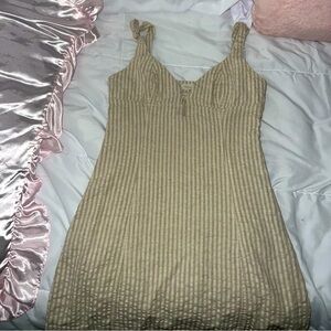tan urban outfitters dress